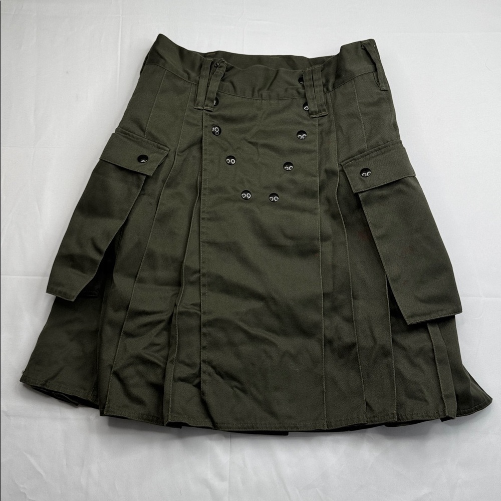 Utiliclan Utilikilts Kilt Olive army green cargo pockets kilt size 31 pant sz 30